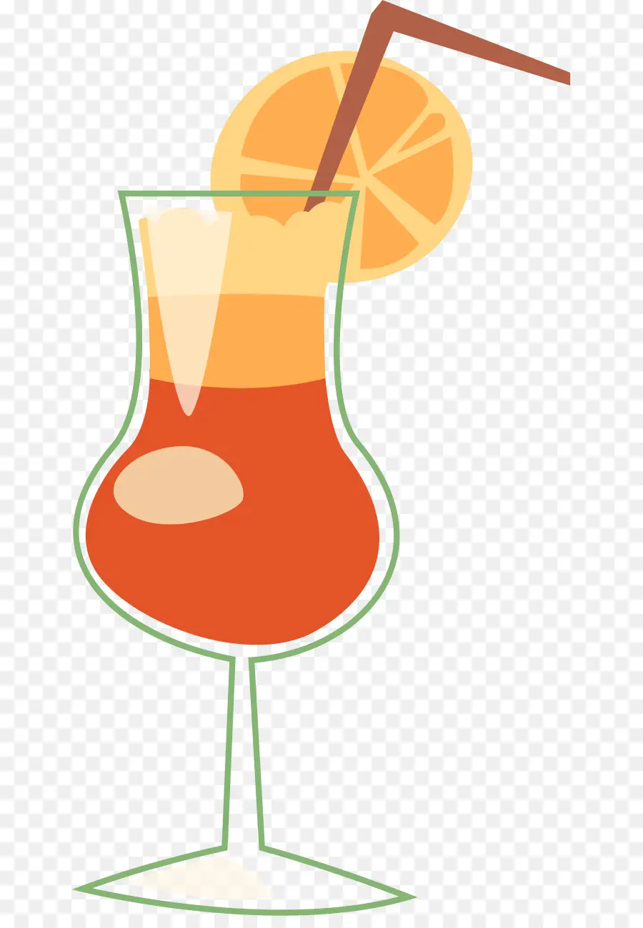 Verre à Cocktail，Tranche D'orange PNG