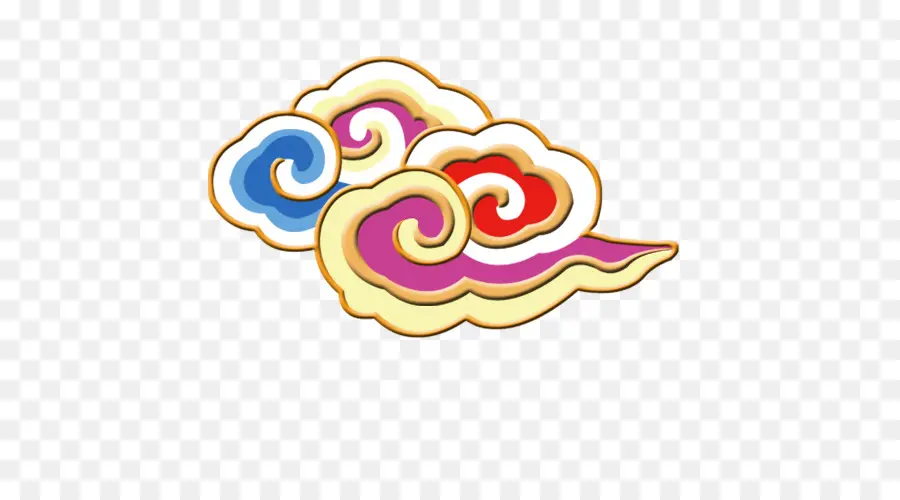 Nuages ​​colorés，Tourbillons PNG