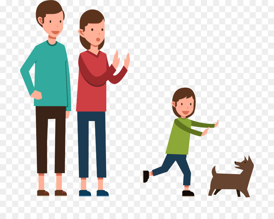 Famille Avec Chien，Parents PNG