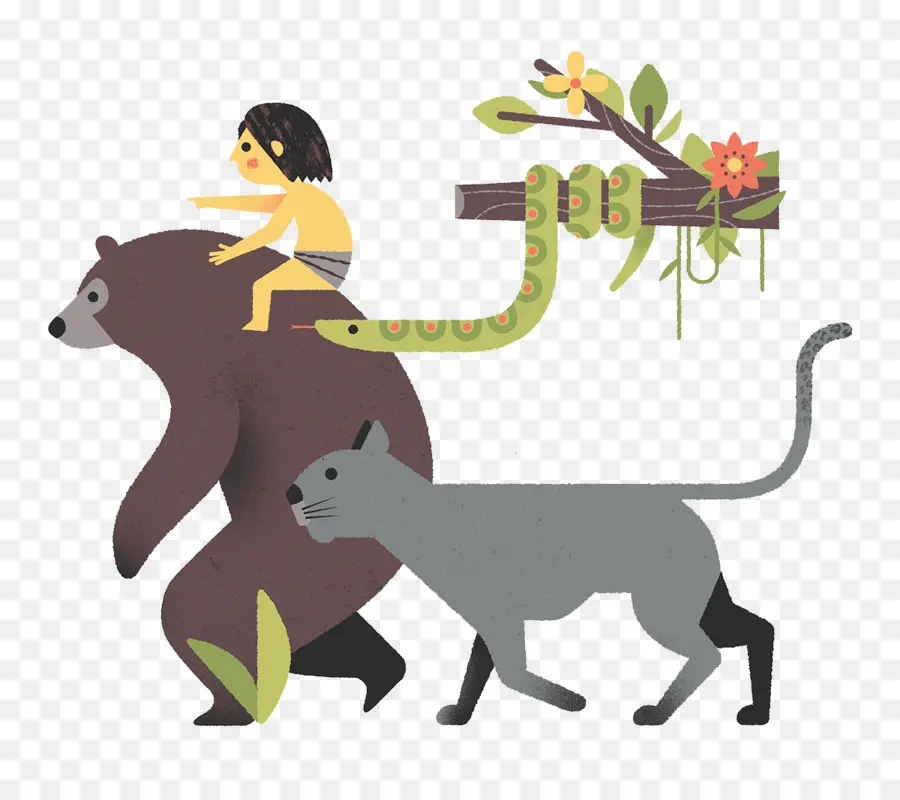 Personnages De La Jungle，Ours PNG