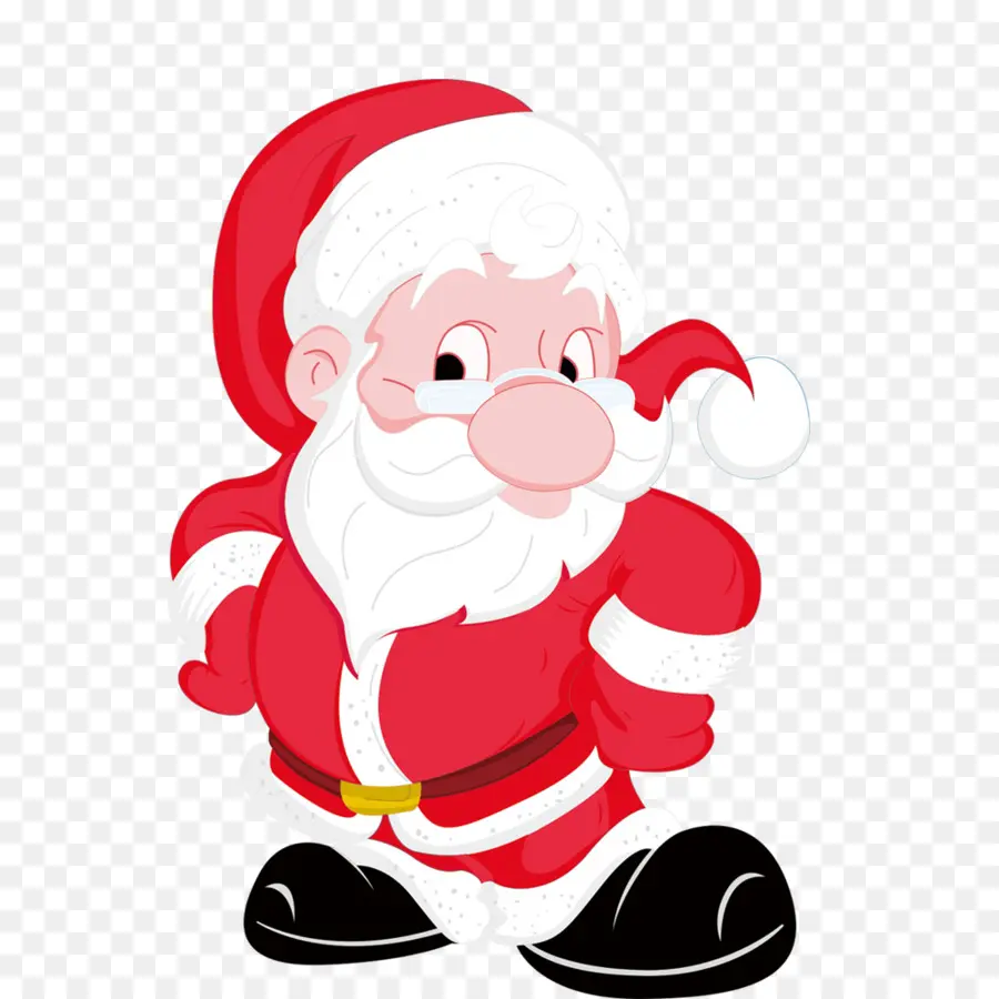 Le Père Noël，Costume Rouge PNG