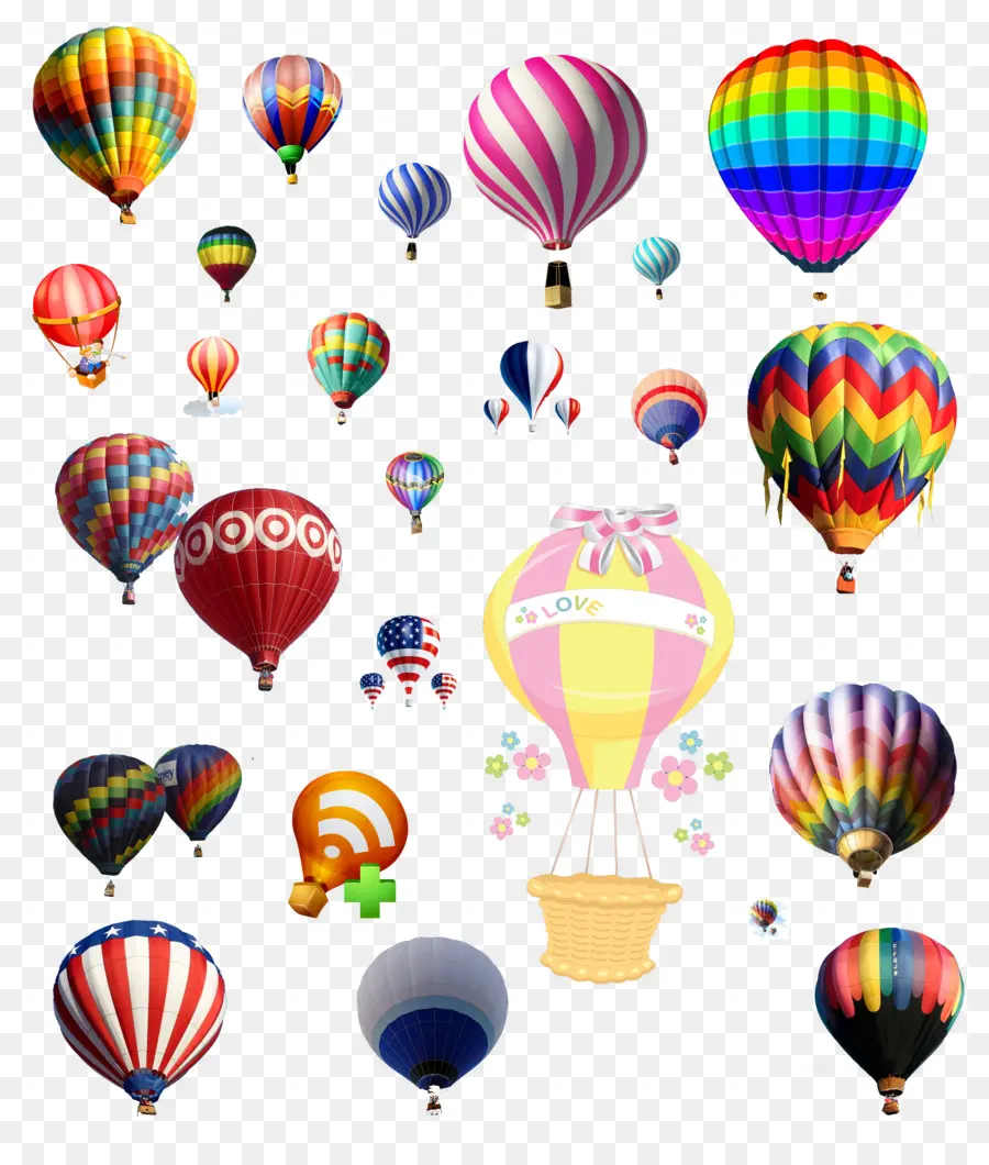 Montgolfières，Des Ballons PNG