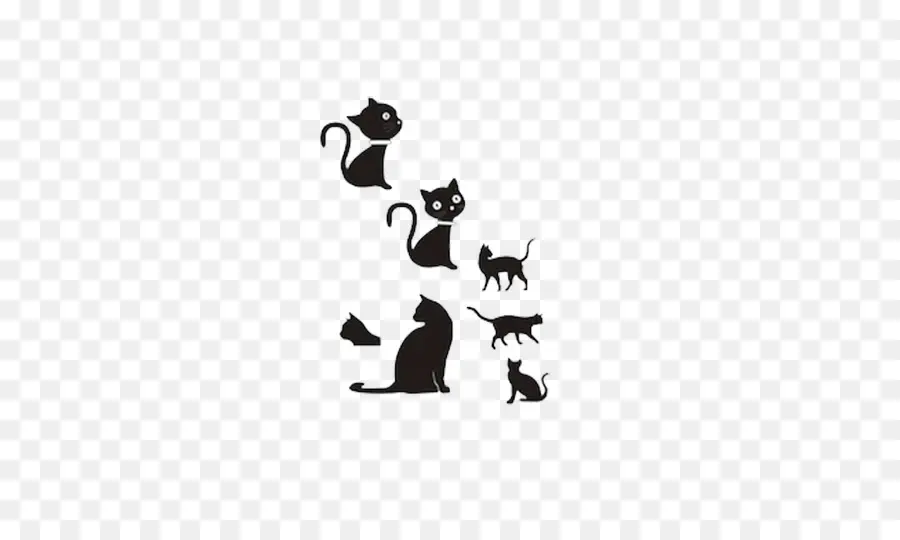 Chats，Silhouette PNG