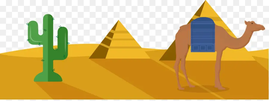 Pyramides égyptiennes，Dessin Animé PNG