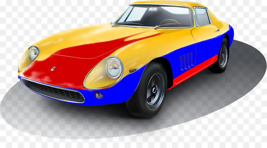 Voiture Vintage Colorée，Classique PNG