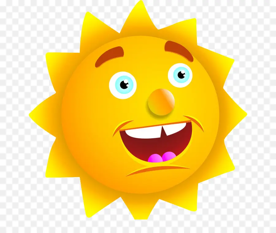 Soleil Souriant，Heureux PNG