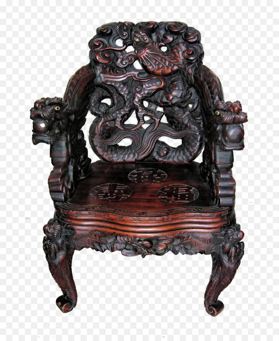 Chaise Ornée，En Bois PNG