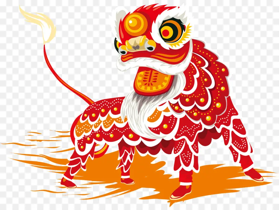 La Danse Du Lion，Nouvel An Chinois PNG