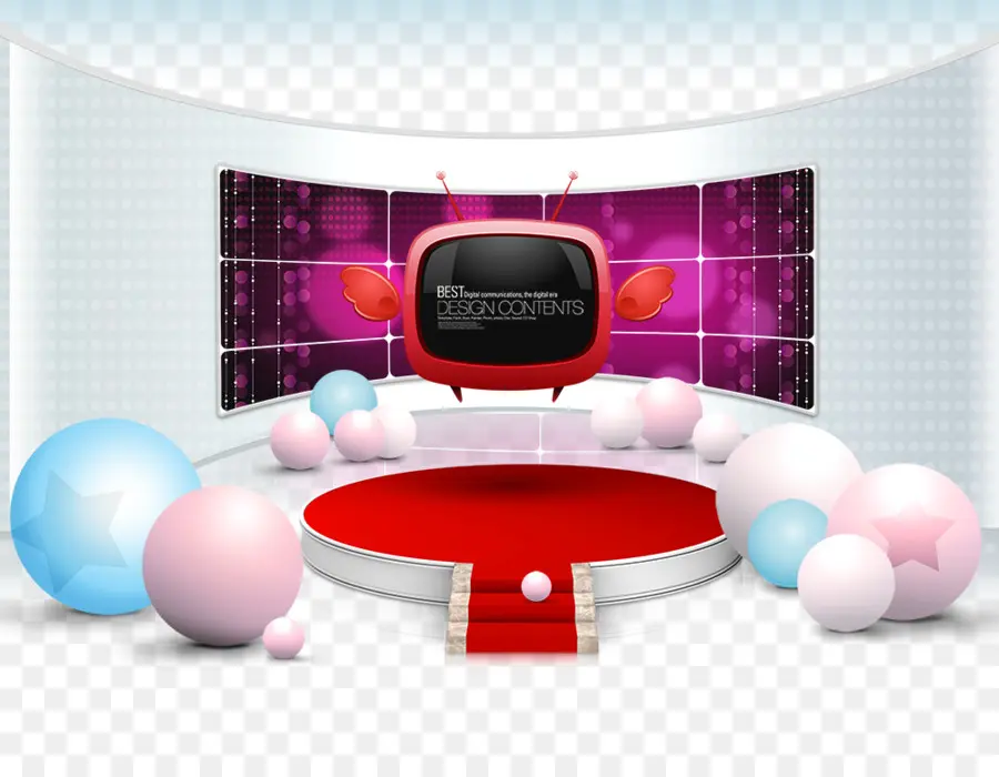 Studio De Télévision，Scène PNG