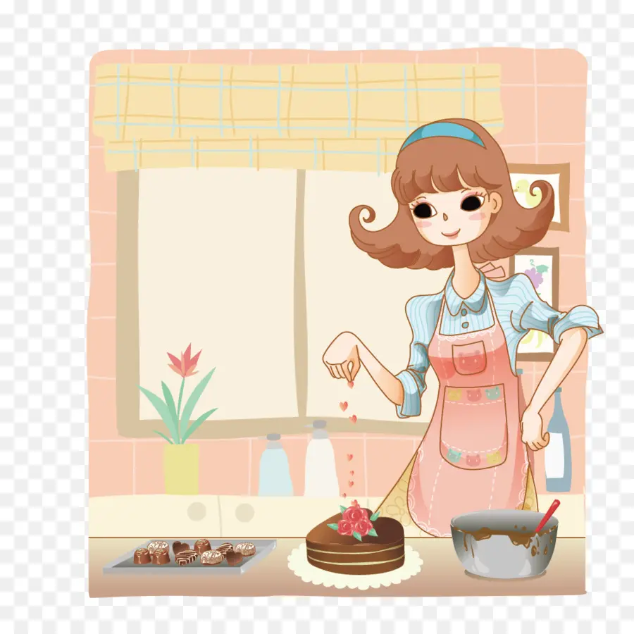 Femme De Pâtisserie，Cuisine PNG