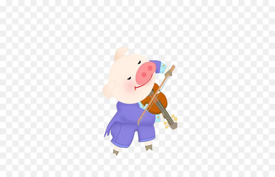 Cochon Mignon，Violon PNG