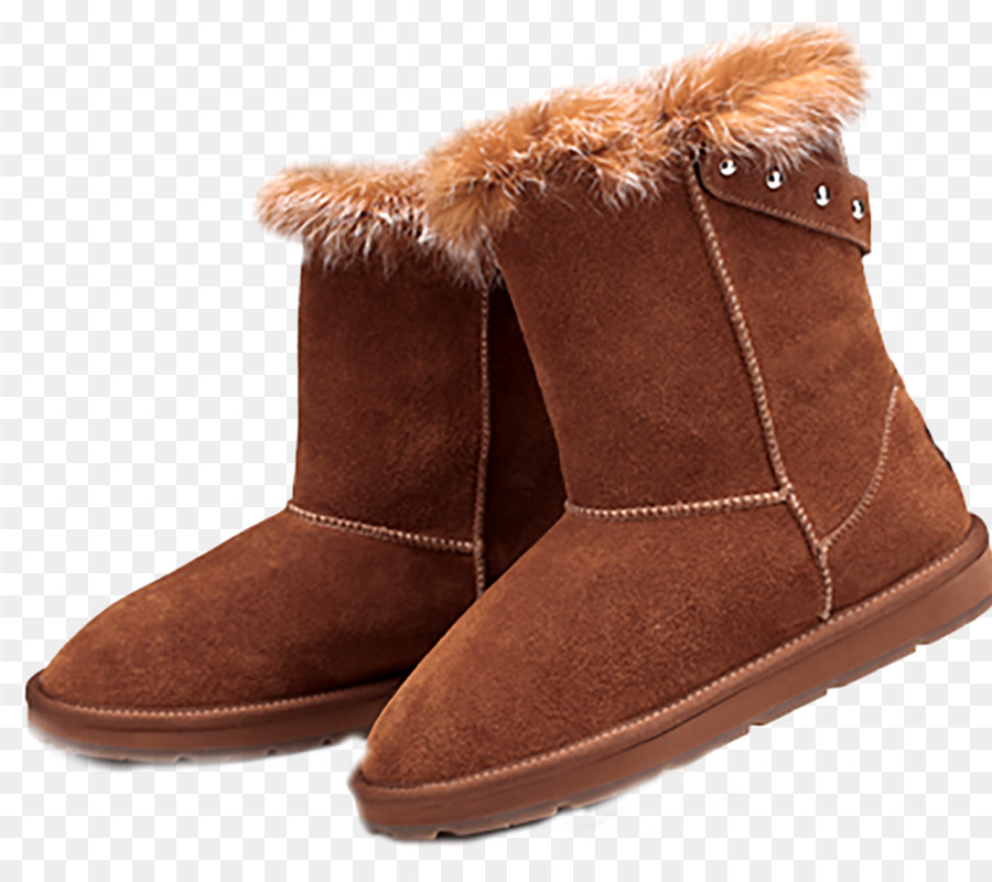 Bottes En Fourrure Marron，Hiver PNG