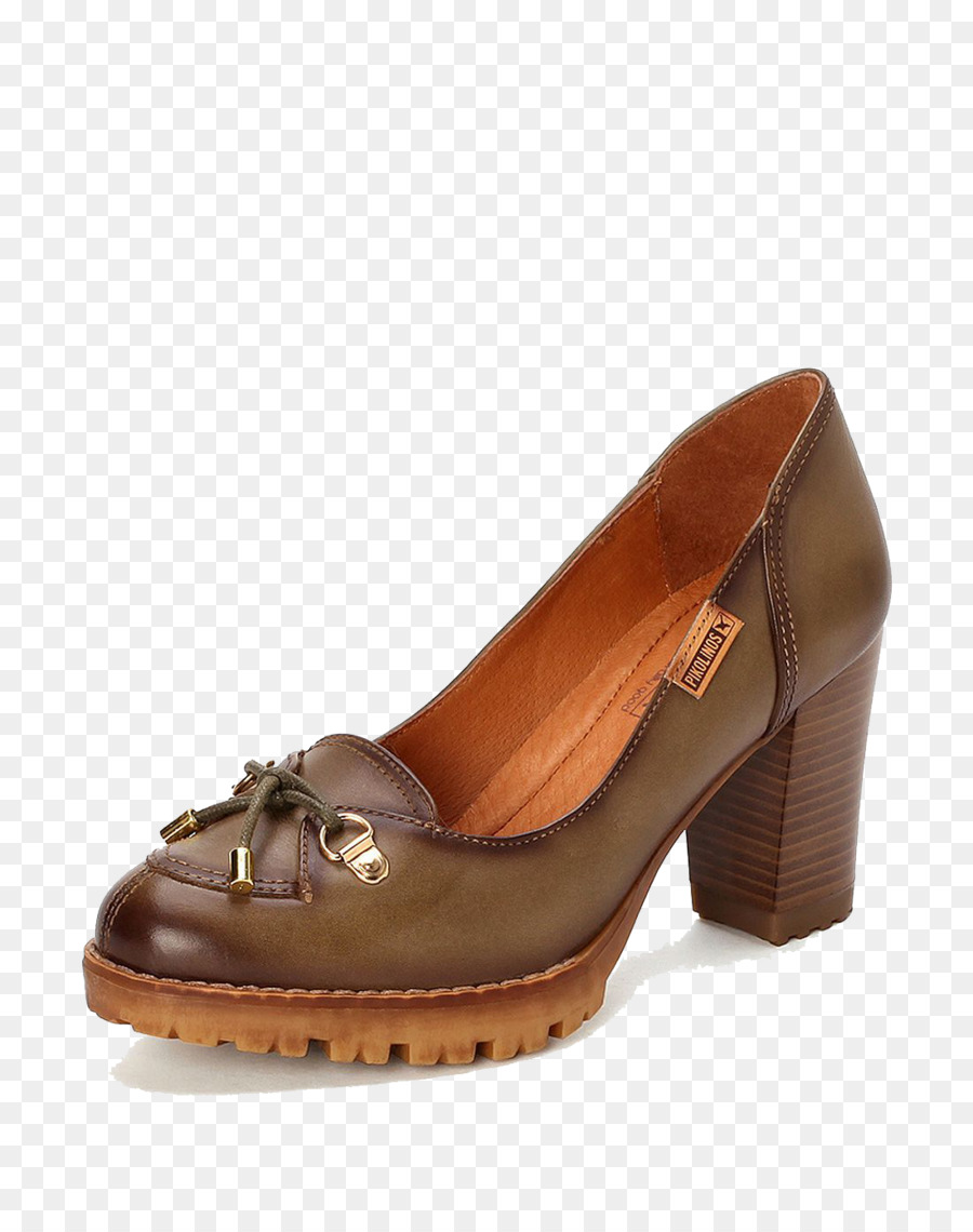 Chaussure à Talon Haut Marron，Mode PNG