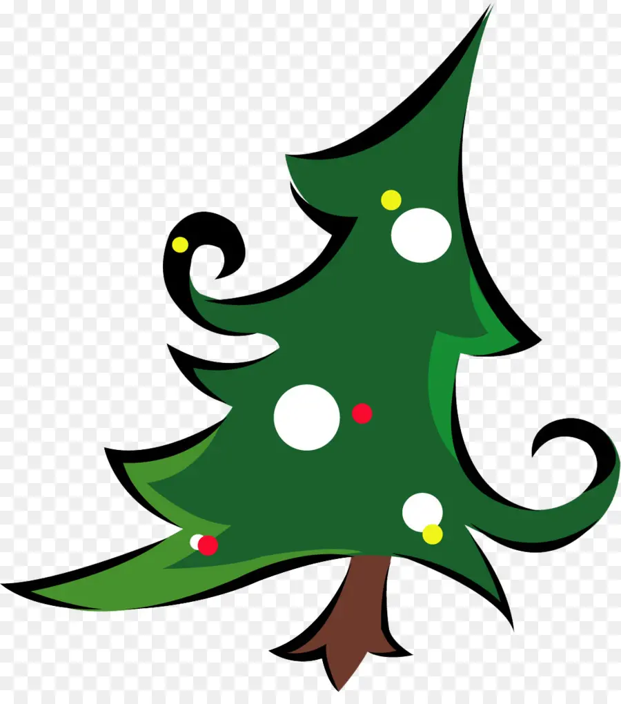 Arbre De Noël De Dessin Animé，Noël PNG