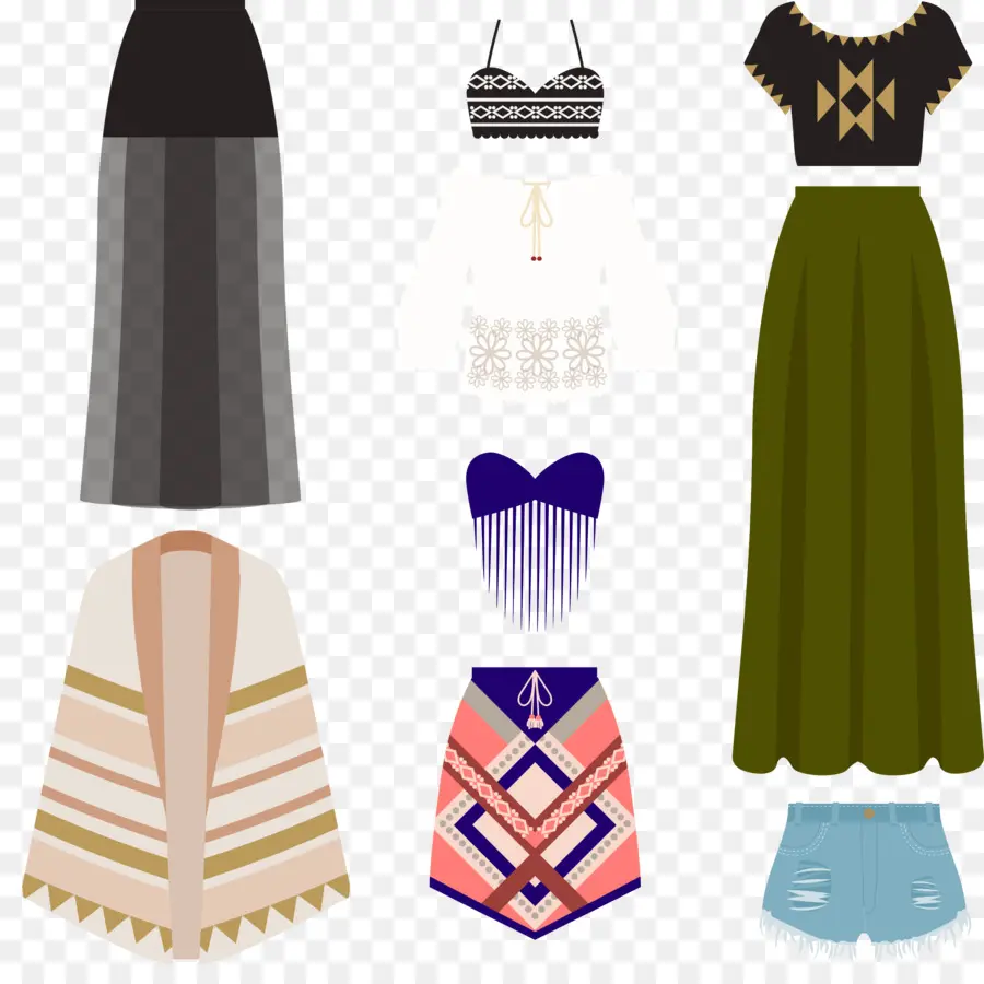 Ensemble De Vêtements，Hauts PNG