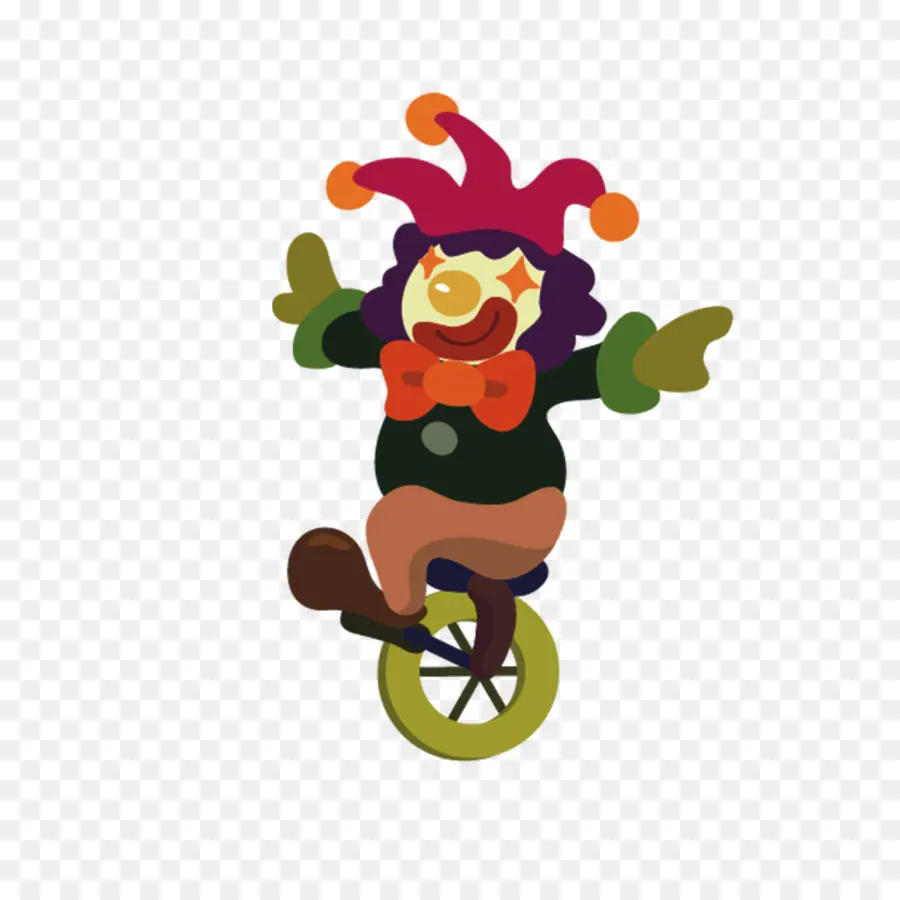 Clown Sur Monocycle，Cirque PNG