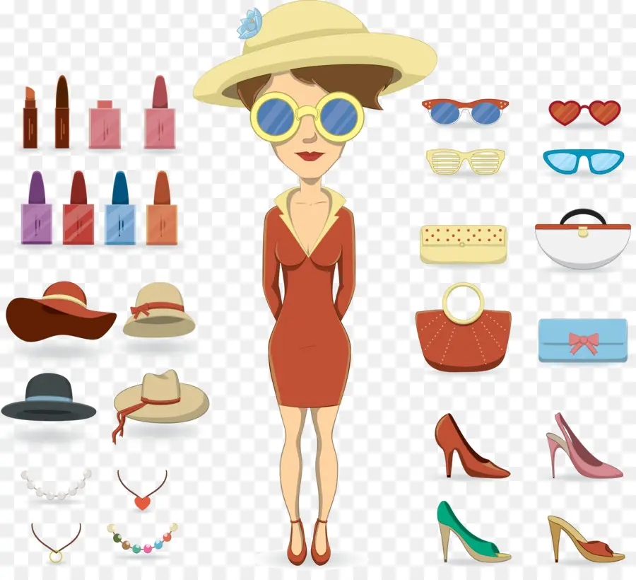 Illustration De Mode，Femme PNG