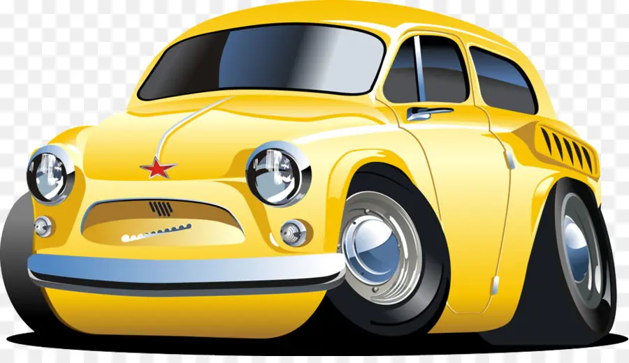 Voiture Jaune，Voiture PNG