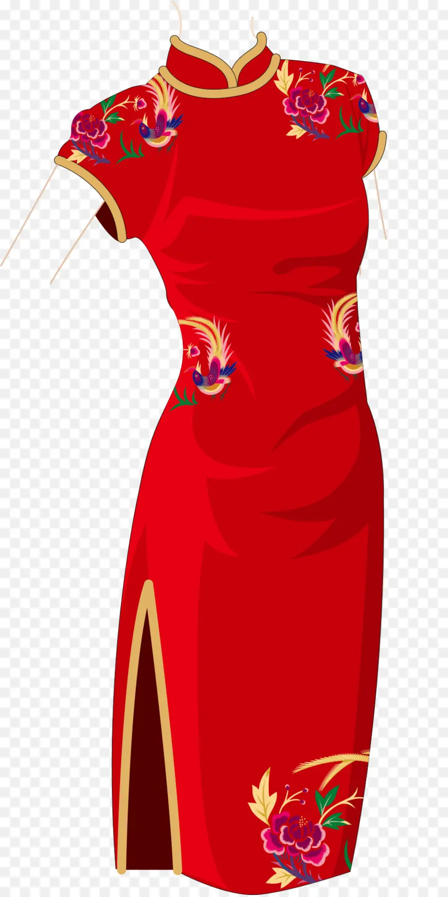 Designer，Cheongsam PNG