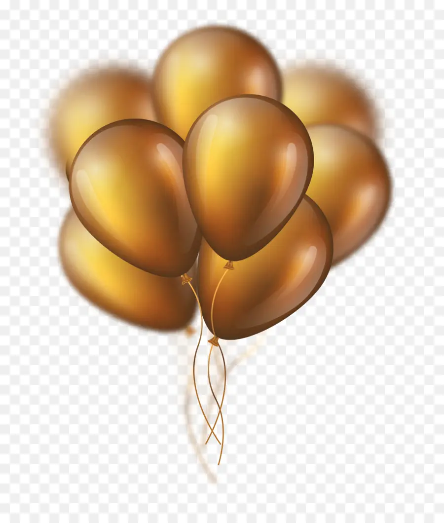 Ballon，Or PNG