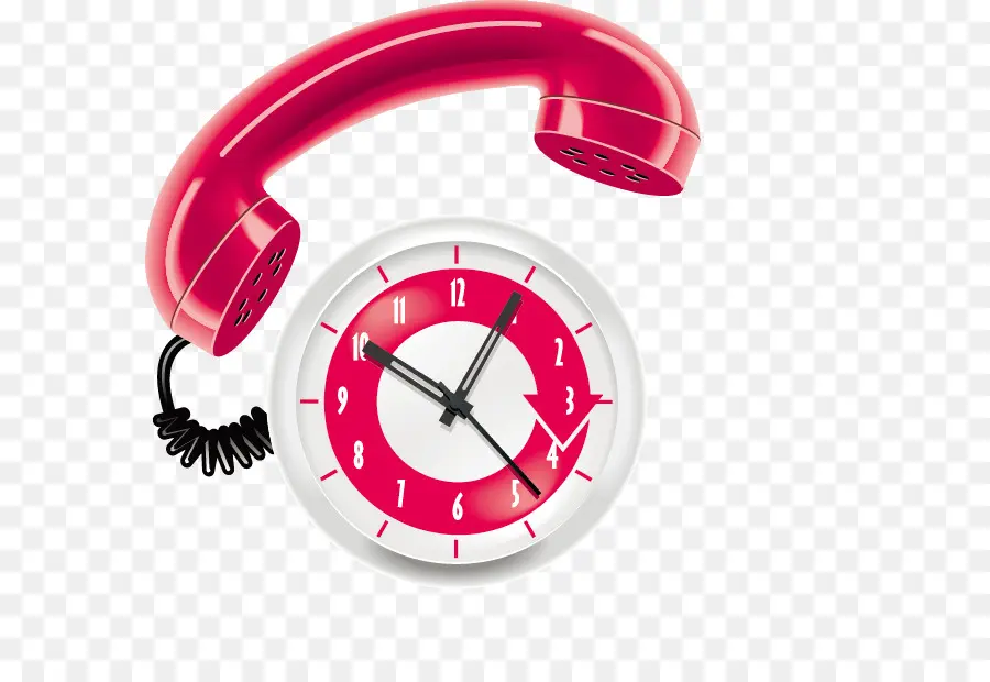 Horloge Et Téléphone，Temps PNG