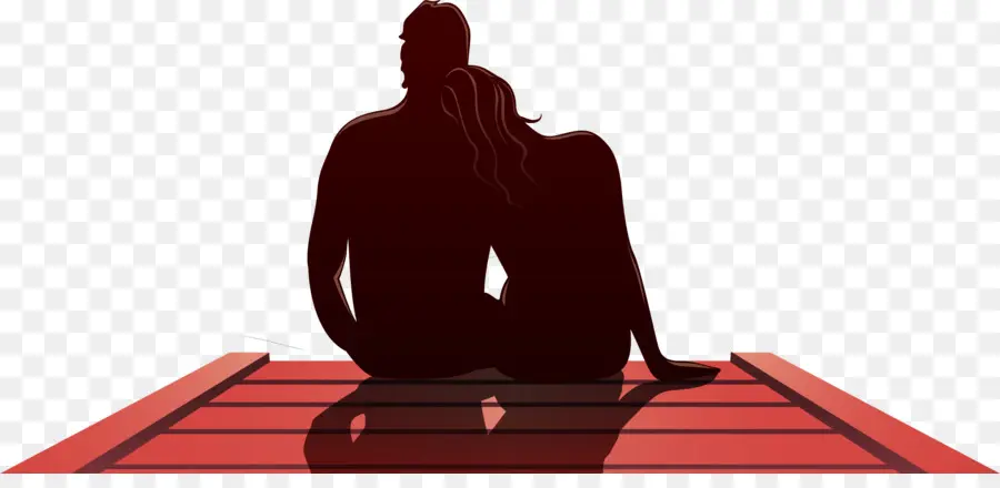 Silhouette De Couple，Séance PNG