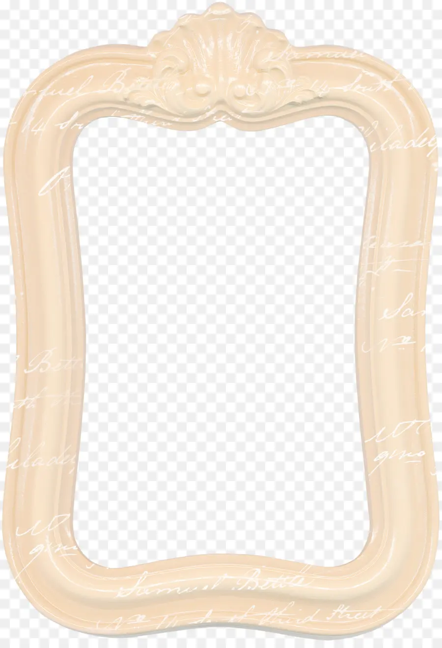 Cadre Beige，Décoratif PNG