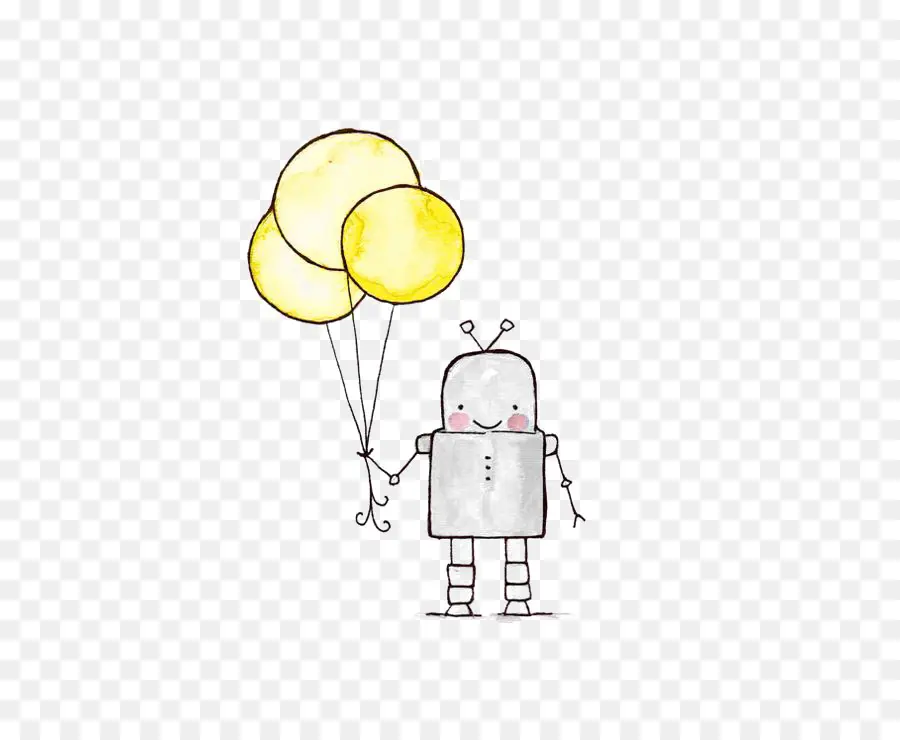 Robot，Ballon PNG