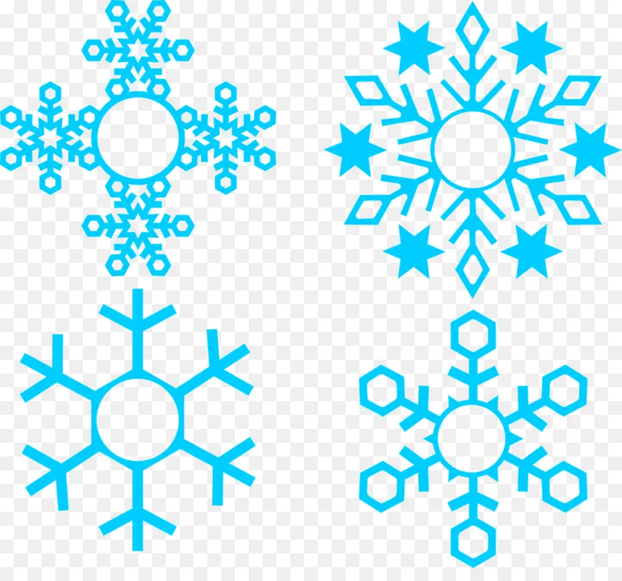 Flocons De Neige Bleus，Glace PNG