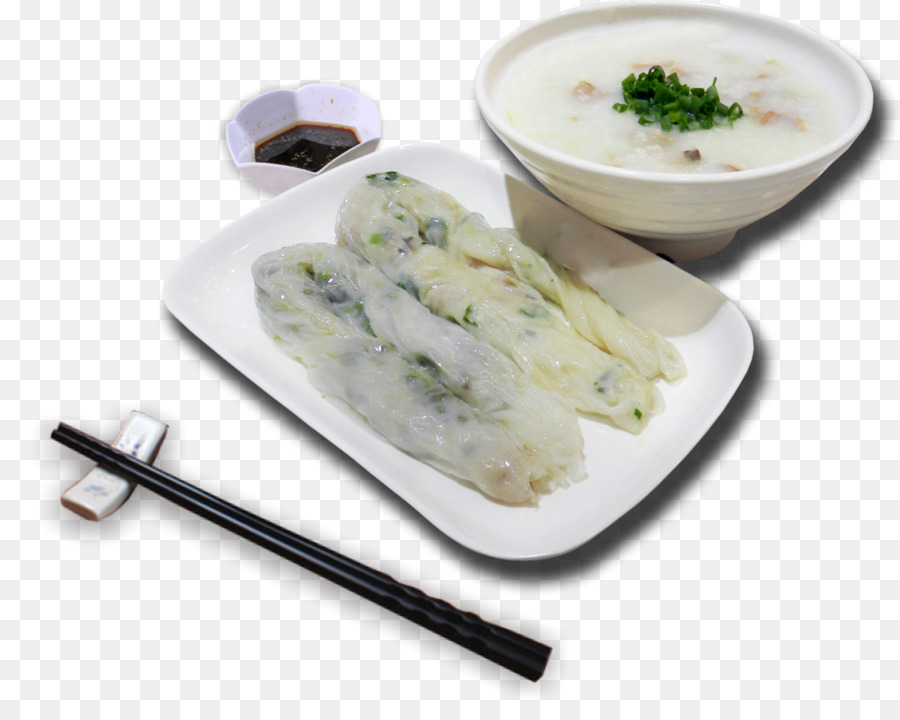 Rouleaux De Riz Et Congee，Baguettes PNG