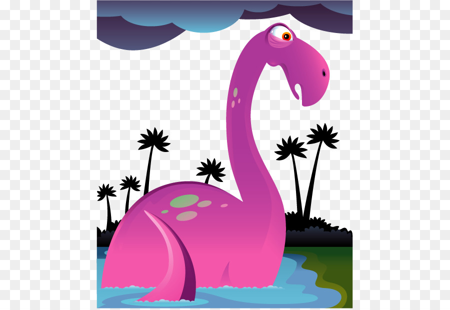 Dinosaure Rose，Eau PNG