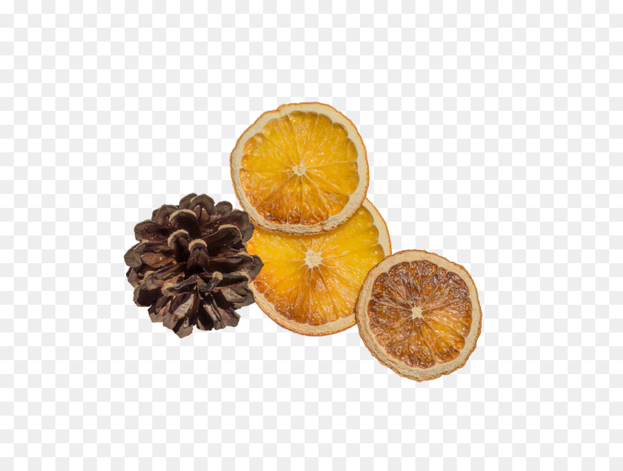 Tranches D'orange Séchées Et Pomme De Pin，Orange PNG