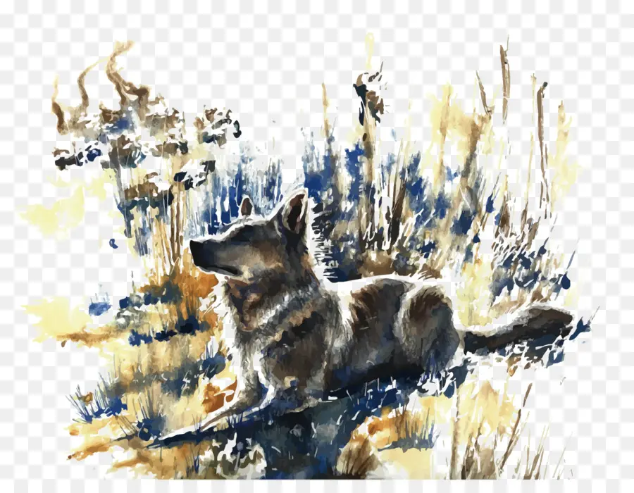 Chien，Peinture à L Aquarelle PNG