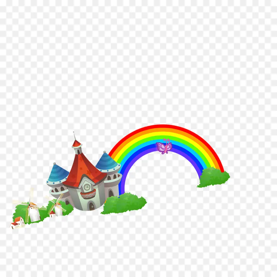 Château，Arc En Ciel PNG