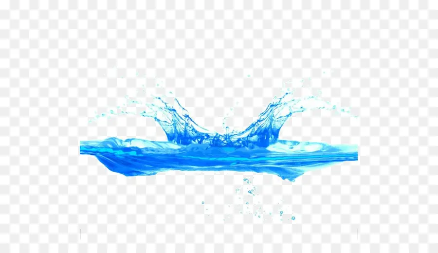 Éclaboussure D'eau，Bleu PNG