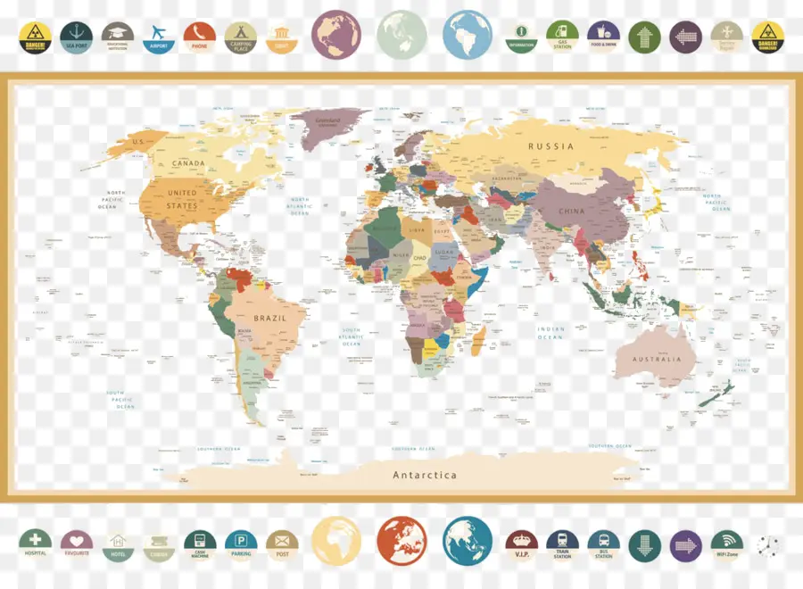 Carte Du Monde，Pays PNG