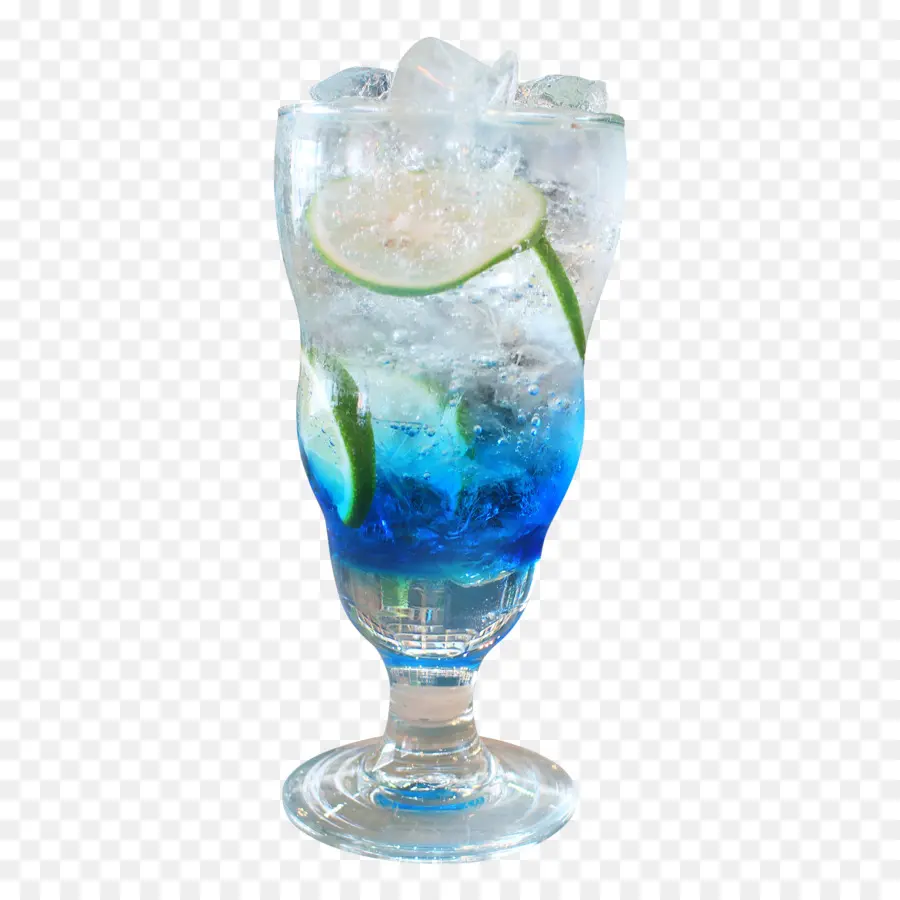 Cocktail Bleu Au Citron Vert，Cocktail PNG