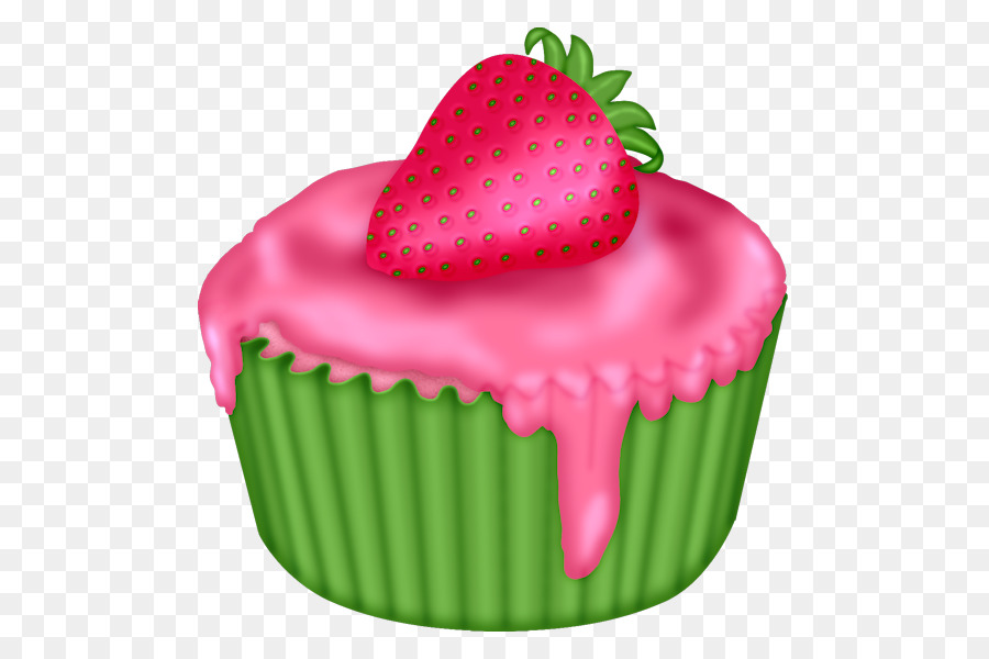 Cupcake Aux Fraises，Dessert PNG