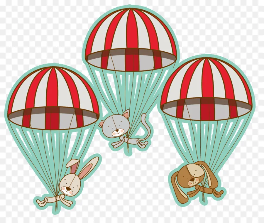 Animaux Parachutés，Parachute PNG