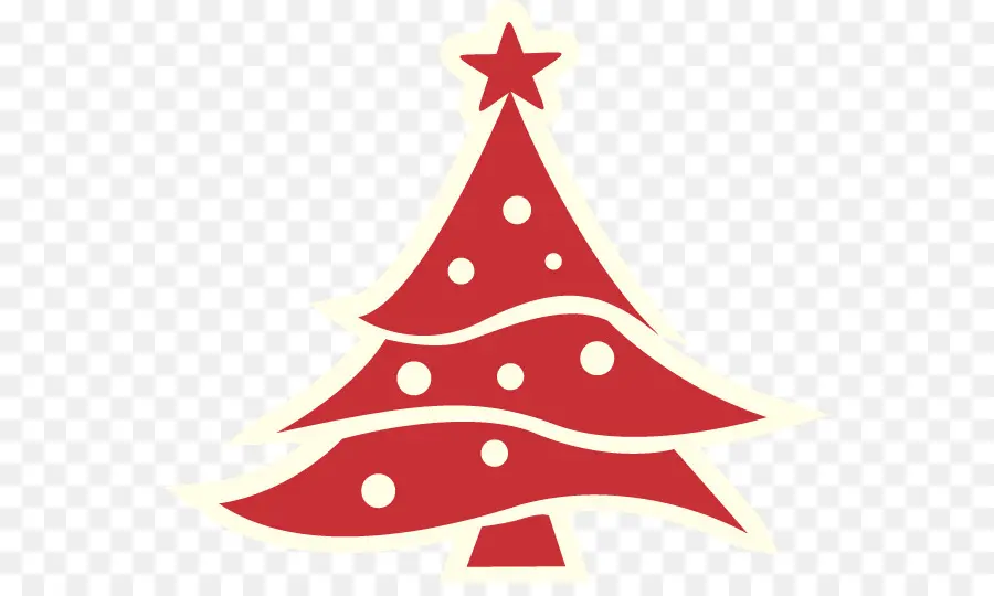 Arbre De Noël Rouge，Étoile PNG