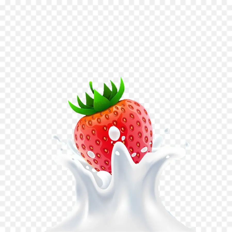 Fraise，Lait PNG