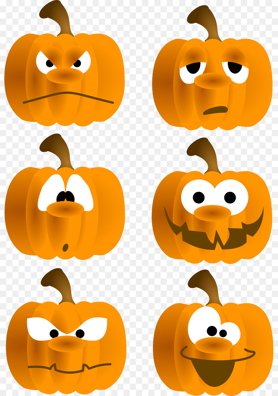 Visages De Citrouille，Halloween PNG