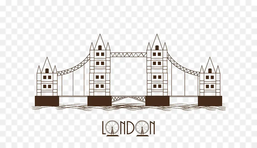 Pont De Londres，Iconique PNG