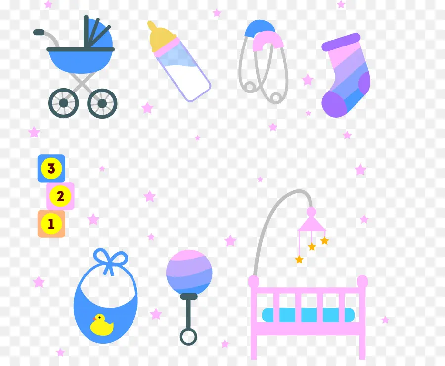 Accessoires Bébé，Poussette PNG