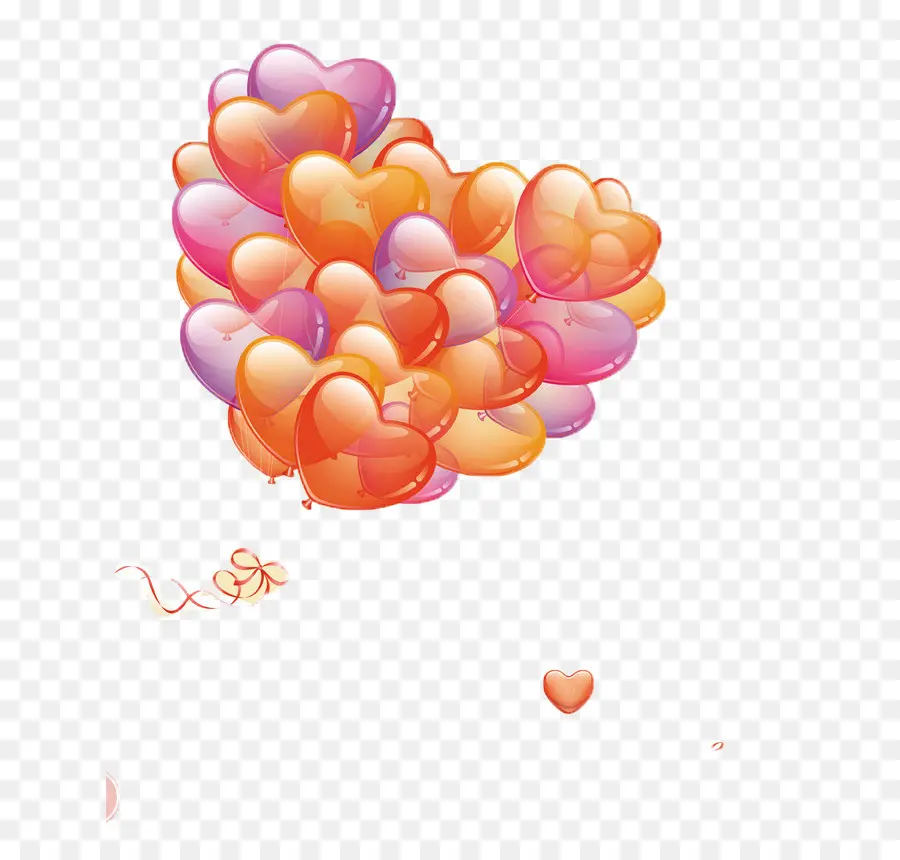 Ballons Coeur，Cœur PNG