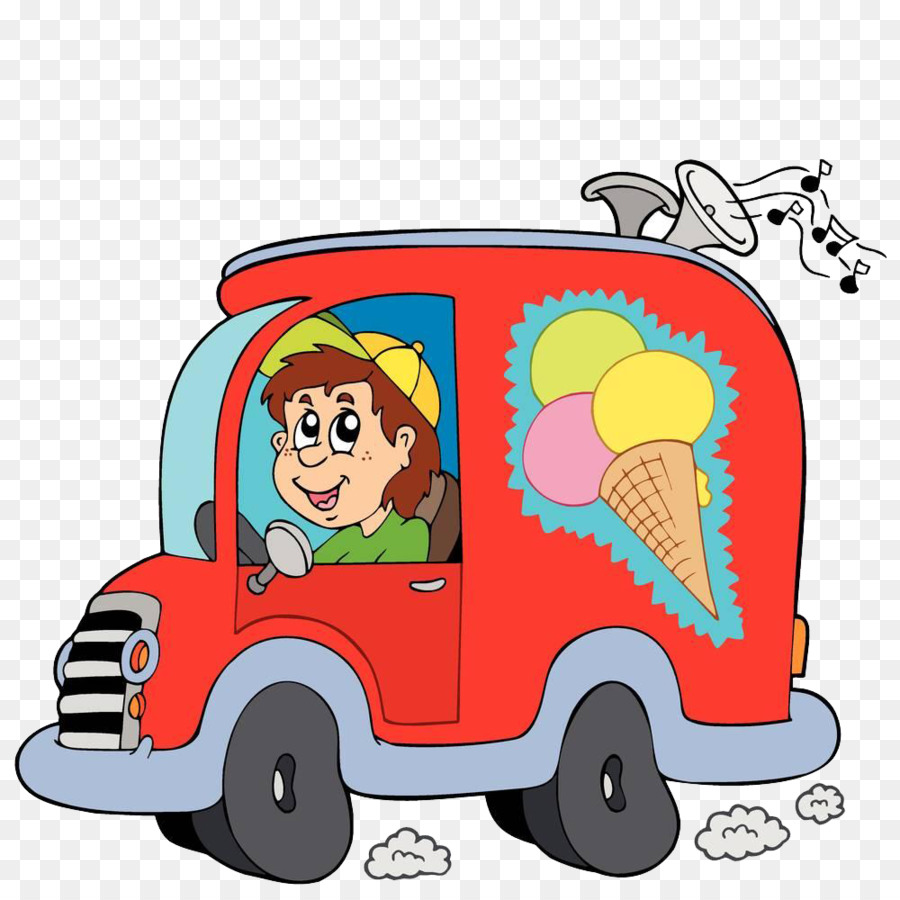 Camion De Glace Rouge，Glace PNG