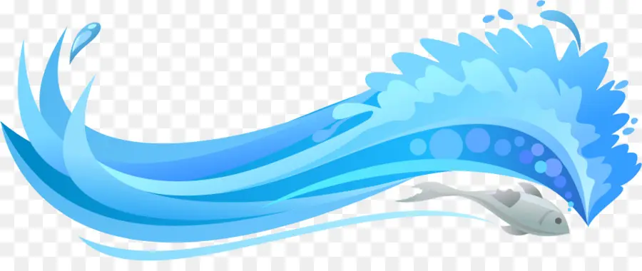 Vague Bleue，Eau PNG