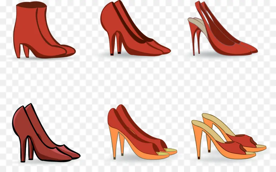 Chaussures Rouges，Talons PNG