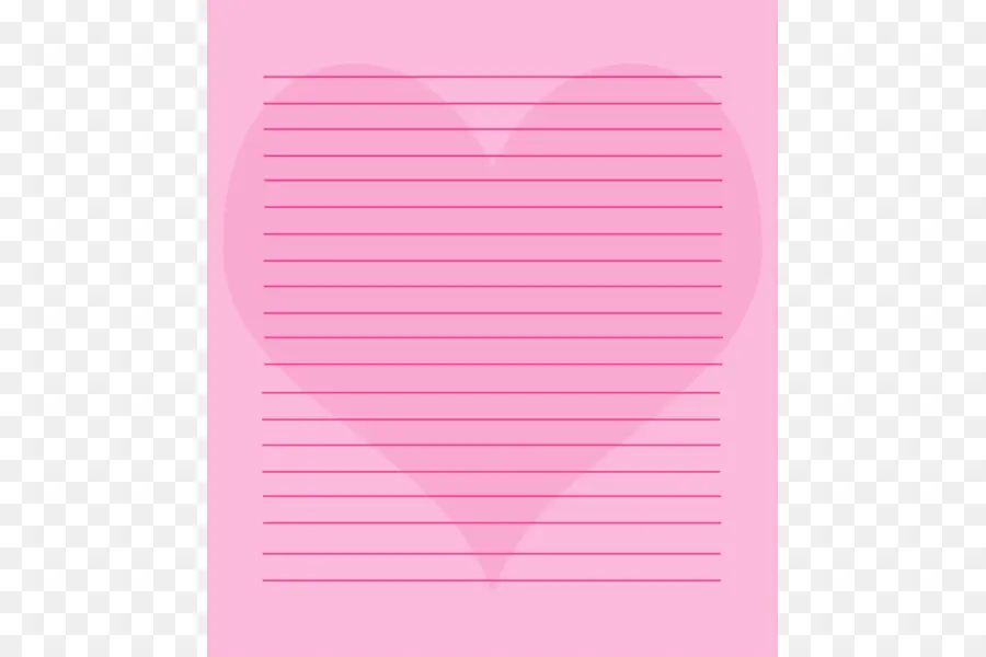 Bloc Notes Coeur，Lignes PNG