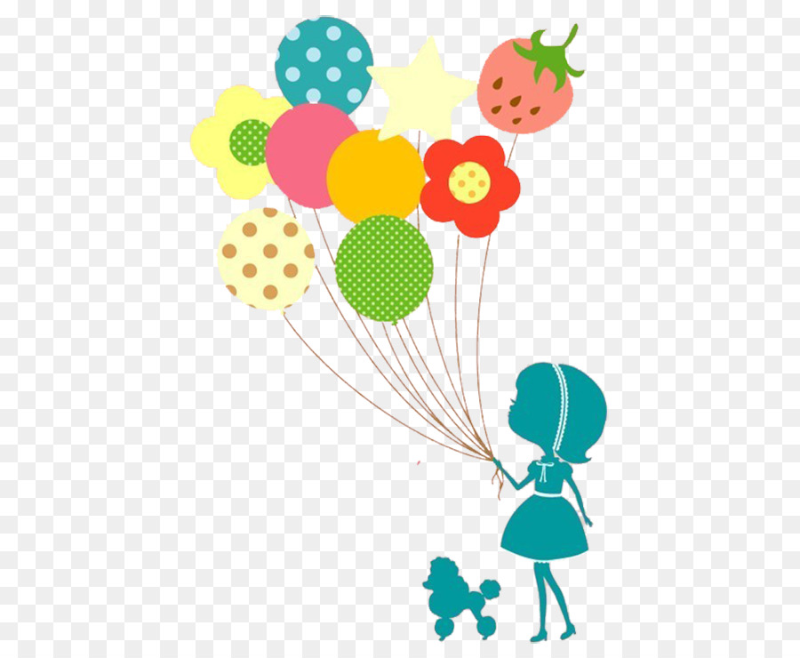 Fille Avec Des Ballons，Ballons PNG